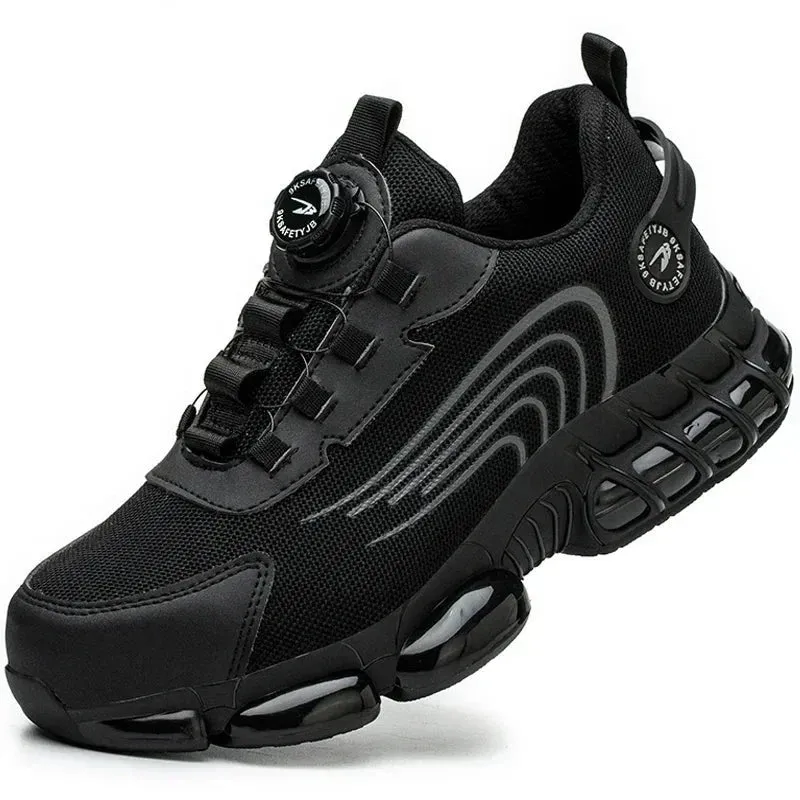 New Safety Shoes Men Anti-smash Anti-puncture Work Shoes