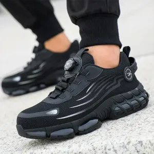 New Safety Shoes Men Anti-smash Anti-puncture Work Shoes