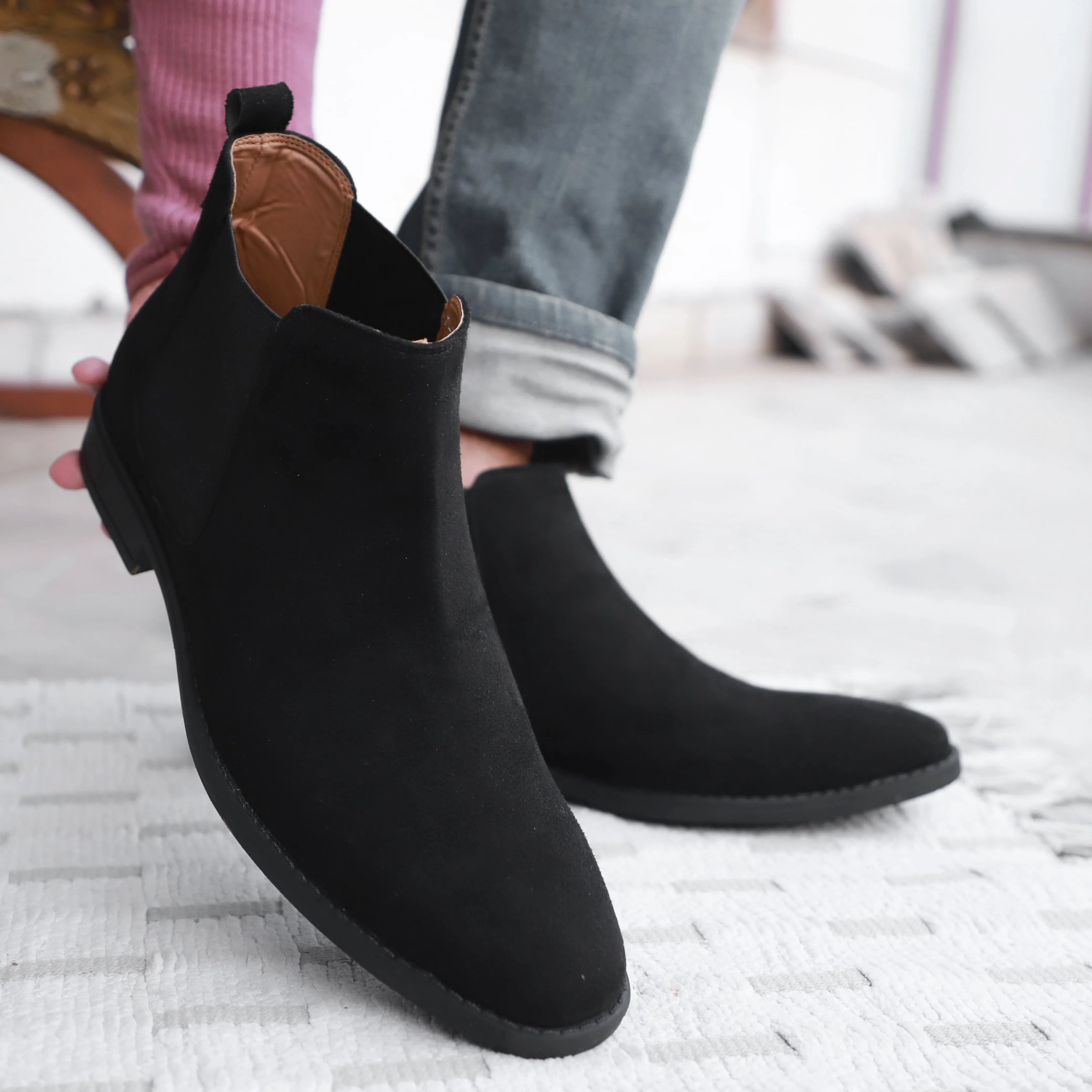 NICHE Black Suede Chelsea Boot
