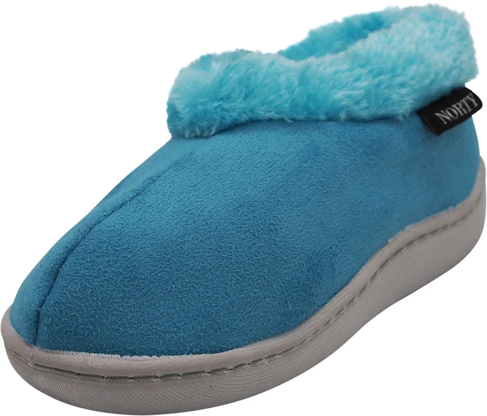 Norty Little Kid / Big Kid Girl's Fleece Memory Foam Slip On Indoor Slippers Sho