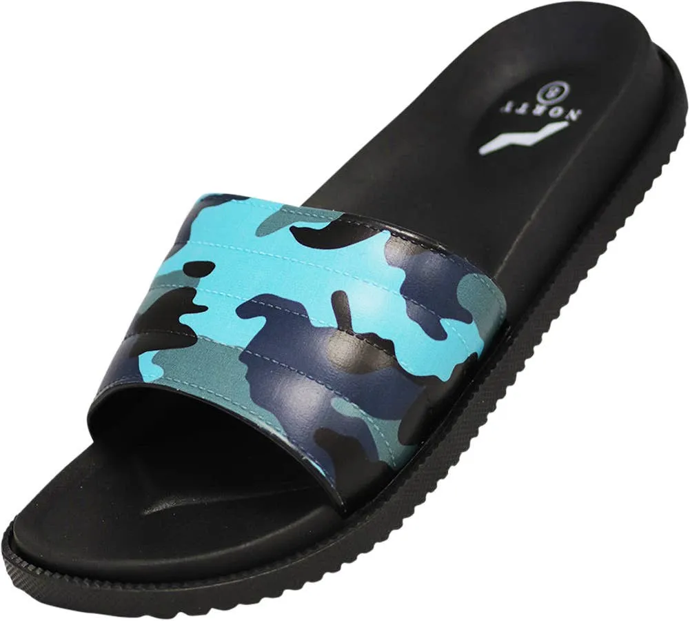 Norty MEN'S 8-13 SLIDE SANDAL BLUE CAMO   11522