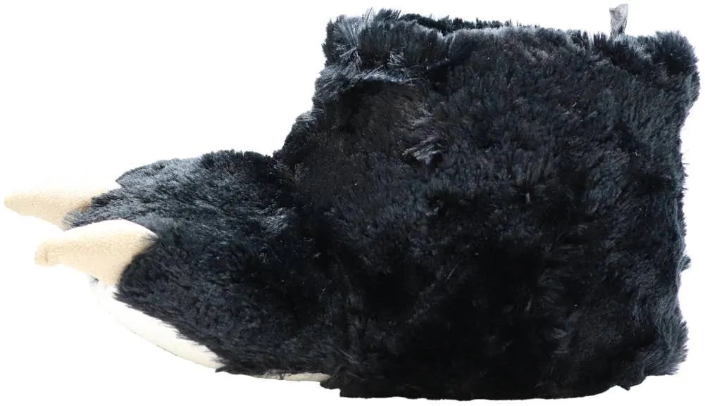 NORTY Mens L Black Bear Bootie Slippers 17058