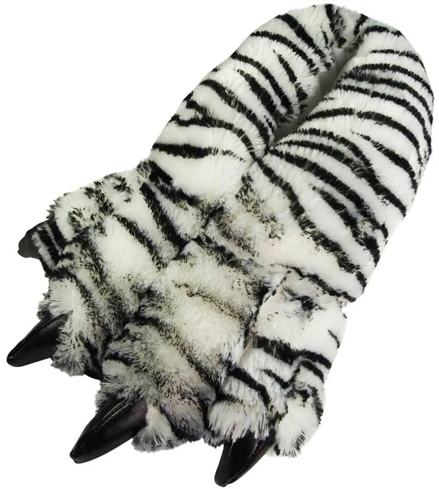NORTY Mens L White Tiger Slippers 17026
