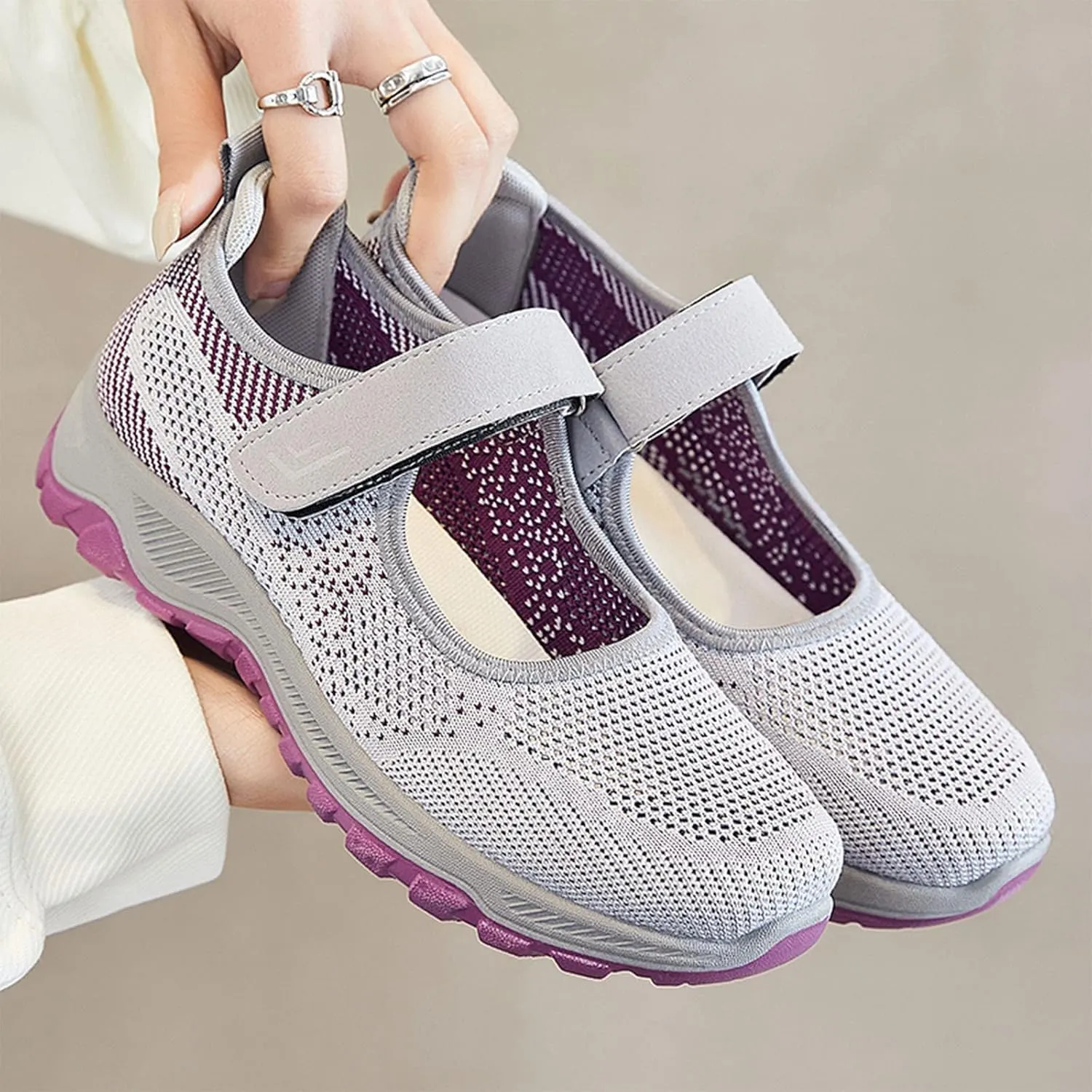 Orthopedic Casual Sneakers for Women Slip On Walking Shoes with Arch Support Comfortable Loafers Plantar Fasciitis Relief Foot Heel Pain Diabetic