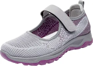 Orthopedic Casual Sneakers for Women Slip On Walking Shoes with Arch Support Comfortable Loafers Plantar Fasciitis Relief Foot Heel Pain Diabetic