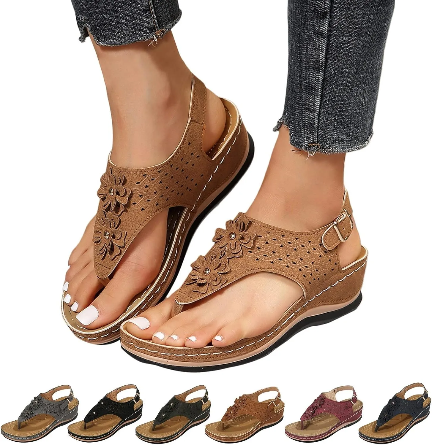 Orthopedic Sandals for Women Dressy Orthopedic Women's Sandals Wide Width Orthopedic Womens Wide Width Flip Flops Orthopedic Womens Sandals Slip On Dressy Wide Width Flip Flops Women Arch Support