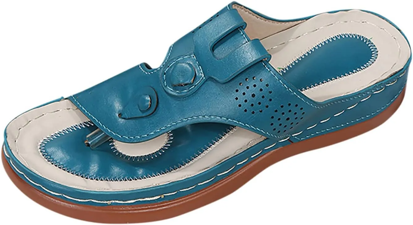 Orthopedic Sandals with Support for Women Orthopedic Women Walking Slides Slide Sandals Women Comfort Orthopedic Womens Outdoor Slippers Womens Wedge Sandals Summer Closed Toe for Women Dressy Wedges