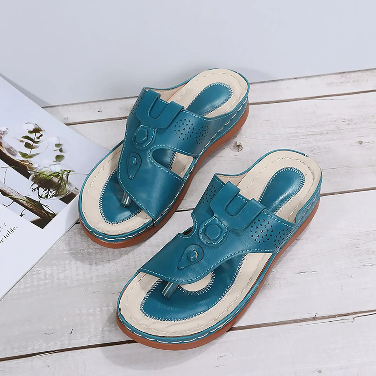 Orthopedic Sandals with Support for Women Orthopedic Women Walking Slides Slide Sandals Women Comfort Orthopedic Womens Outdoor Slippers Womens Wedge Sandals Summer Closed Toe for Women Dressy Wedges
