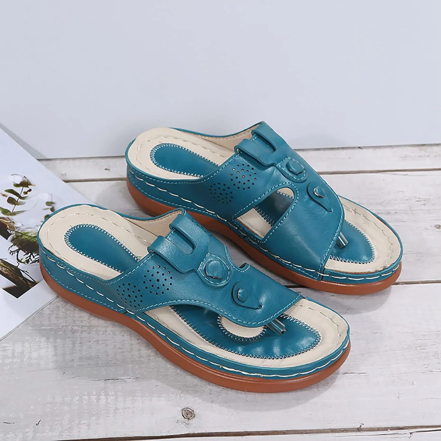 Orthopedic Sandals with Support for Women Orthopedic Women Walking Slides Slide Sandals Women Comfort Orthopedic Womens Outdoor Slippers Womens Wedge Sandals Summer Closed Toe for Women Dressy Wedges