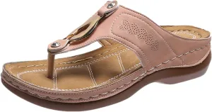 Orthopedic Sandals Women Comfortable Dressy Orthopedic Wide Width Platform Sandals for Women Casual Summer Shoes for Women Orthotic Ladies Dress Sandals Low Heel Orthopedic Flip Flops for Women Wide