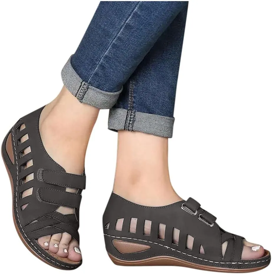 Orthopedic Slipper with Back Strap Orthotic Womens Athletic Sandals Sandals with Straps Orthopedic Womens Elastic Strap Flat Sandals Casual Summer Orthopedic Medical Sandals for Women