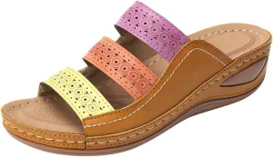 Orthopedic Slippers for Elderly Orthotic Women Thong Sandals Arch Support Flip-Flops Orthotic Dressy Beach Sandals Orthopedic Women Dressy Summer Comfortable Open Toe Summer Flat Sandals