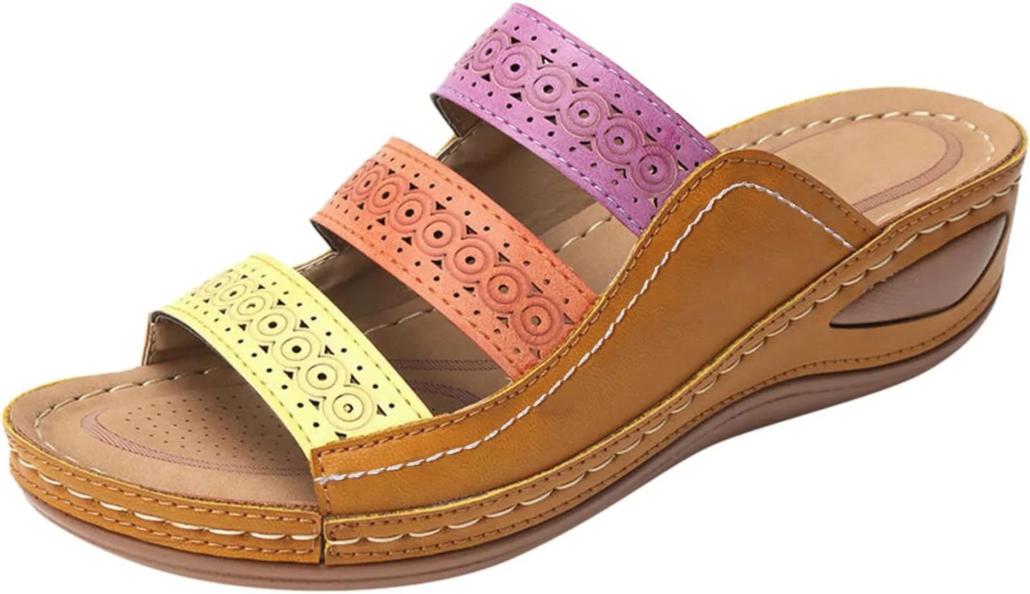 Orthopedic Slippers for Elderly Orthotic Women Thong Sandals Arch Support Flip-Flops Orthotic Dressy Beach Sandals Orthopedic Women Dressy Summer Comfortable Open Toe Summer Flat Sandals