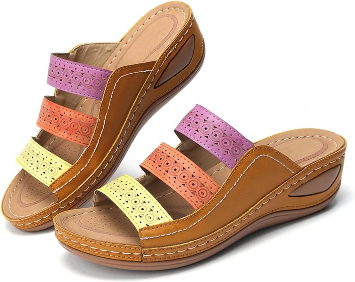 Orthopedic Slippers for Elderly Orthotic Women Thong Sandals Arch Support Flip-Flops Orthotic Dressy Beach Sandals Orthopedic Women Dressy Summer Comfortable Open Toe Summer Flat Sandals
