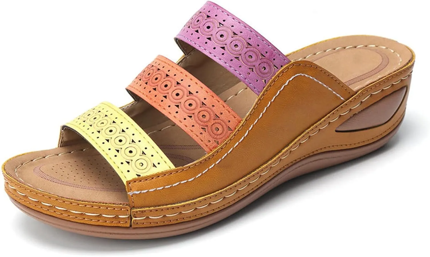 Orthopedic Slippers for Elderly Orthotic Women Thong Sandals Arch Support Flip-Flops Orthotic Dressy Beach Sandals Orthopedic Women Dressy Summer Comfortable Open Toe Summer Flat Sandals