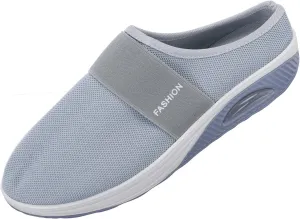Orthopedic Sneakers for Women Arch-Support Comfortable Wide Width Walking Shoes Mesh Slip on Casual Cushion Sneaker