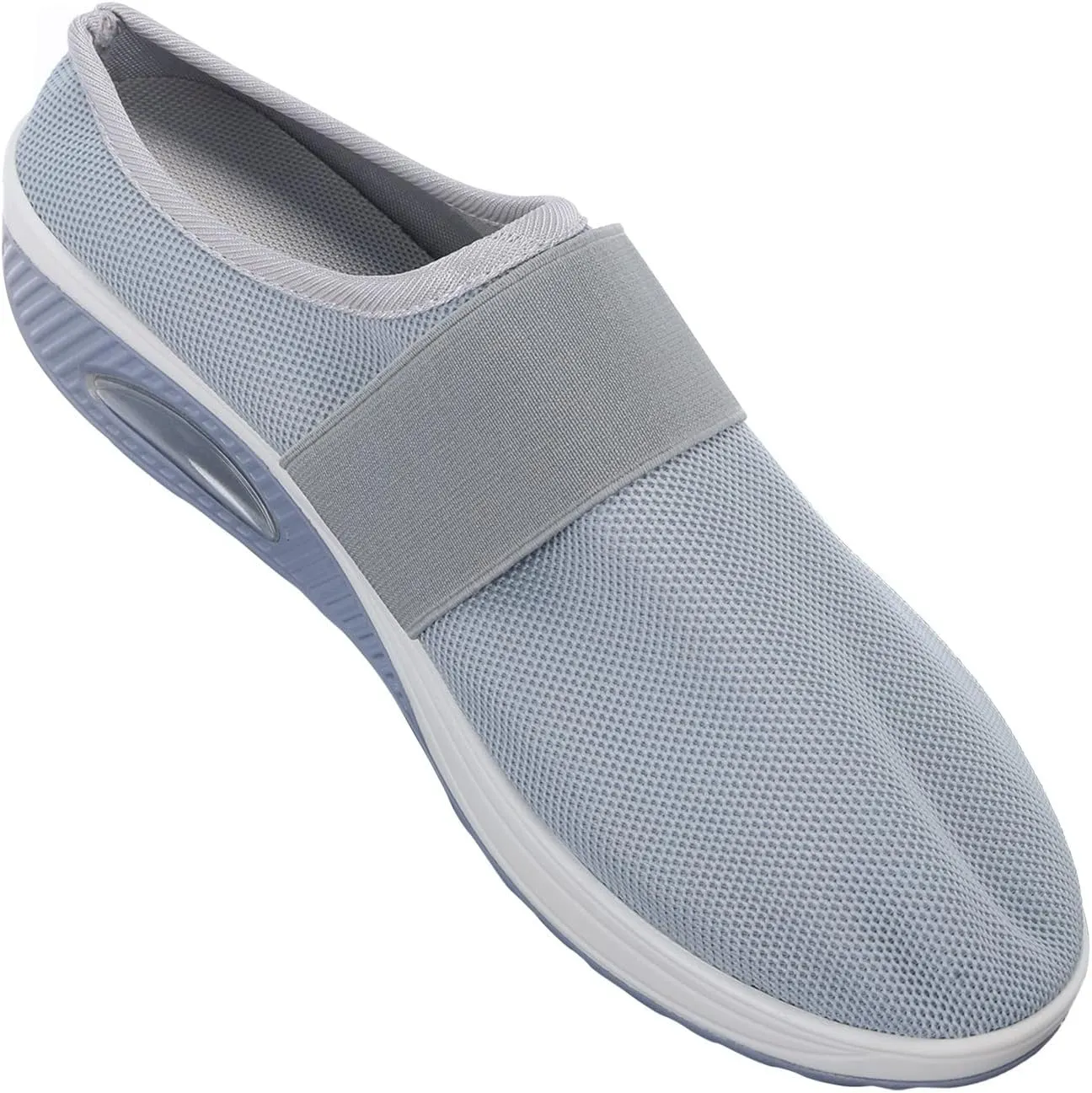 Orthopedic Sneakers for Women Arch-Support Comfortable Wide Width Walking Shoes Mesh Slip on Casual Cushion Sneaker