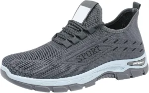 Orthopedic Sneakers for Women Men Casual Comfortable Wedge Walking Sport Sneakers Breathable Mesh Low Top Walking Shoes Fashion Soft Arch Support Slip-On Shoes