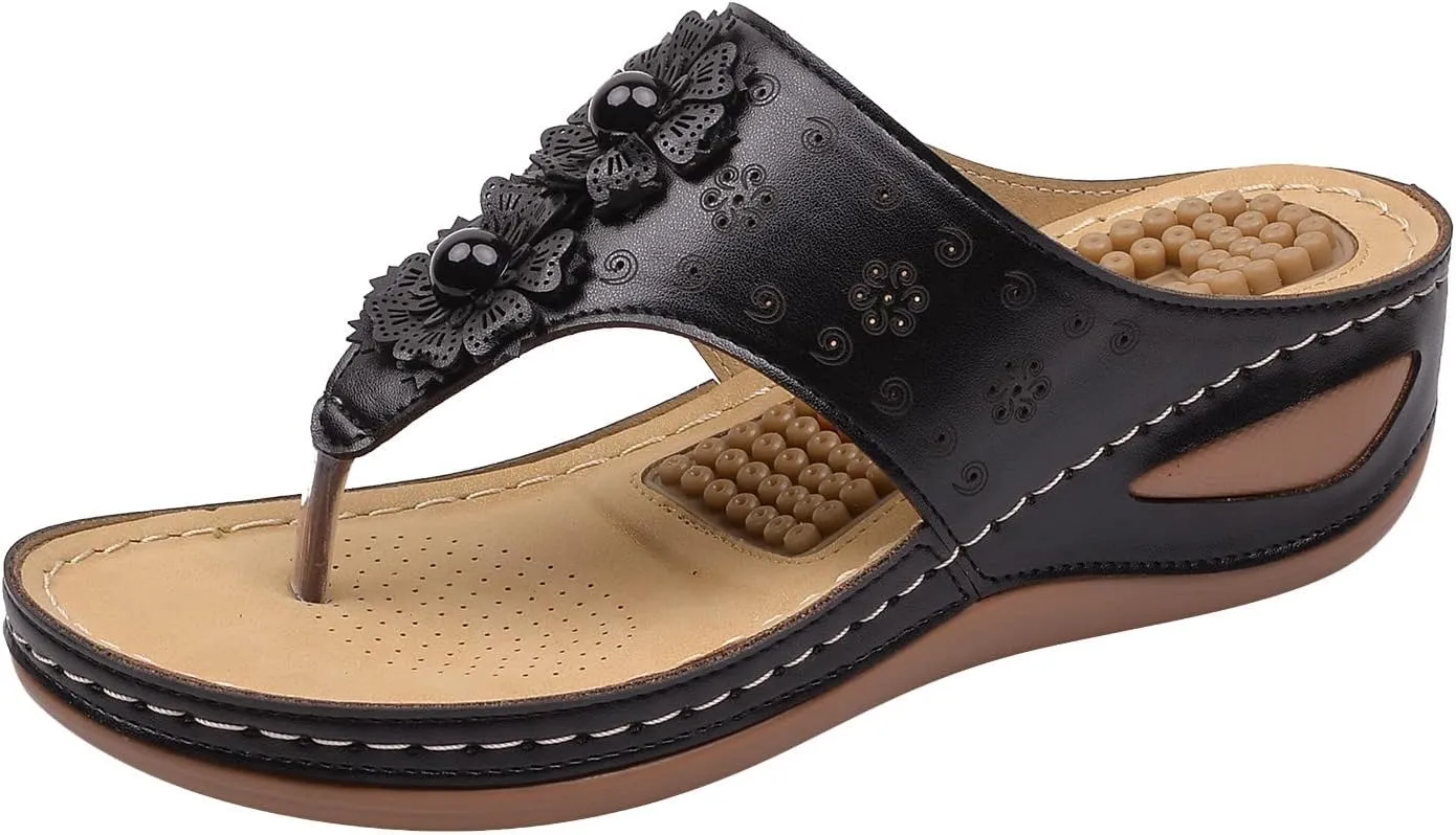 Orthotic Sandals for Women Orthotic Womens Shoes Dressy Casual Sandals Summer Shoes for Women 2025 Orthotic Womens Sandals with Arch Support Wide Orthopedic Flip Flops Women Plantar Fasciitis