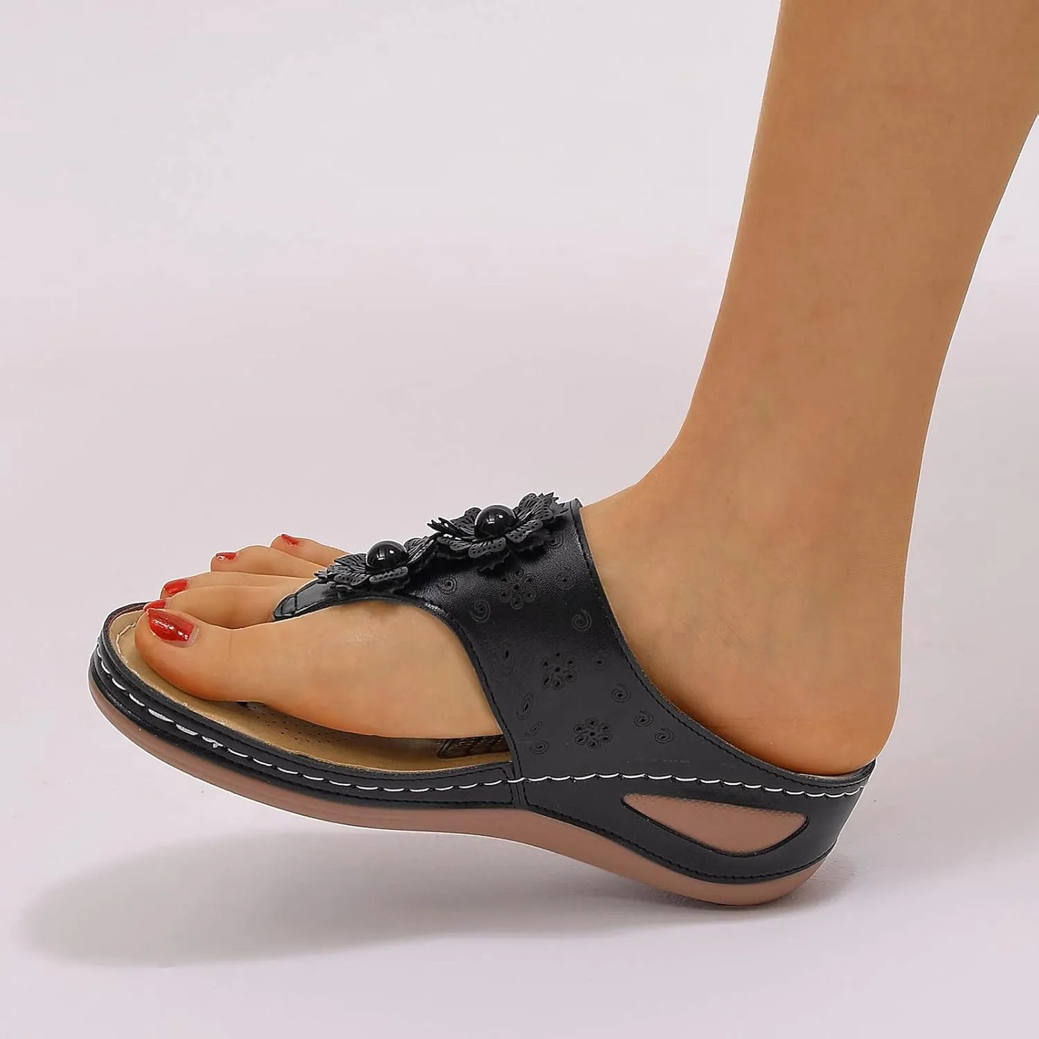 Orthotic Sandals for Women Orthotic Womens Shoes Dressy Casual Sandals Summer Shoes for Women 2025 Orthotic Womens Sandals with Arch Support Wide Orthopedic Flip Flops Women Plantar Fasciitis
