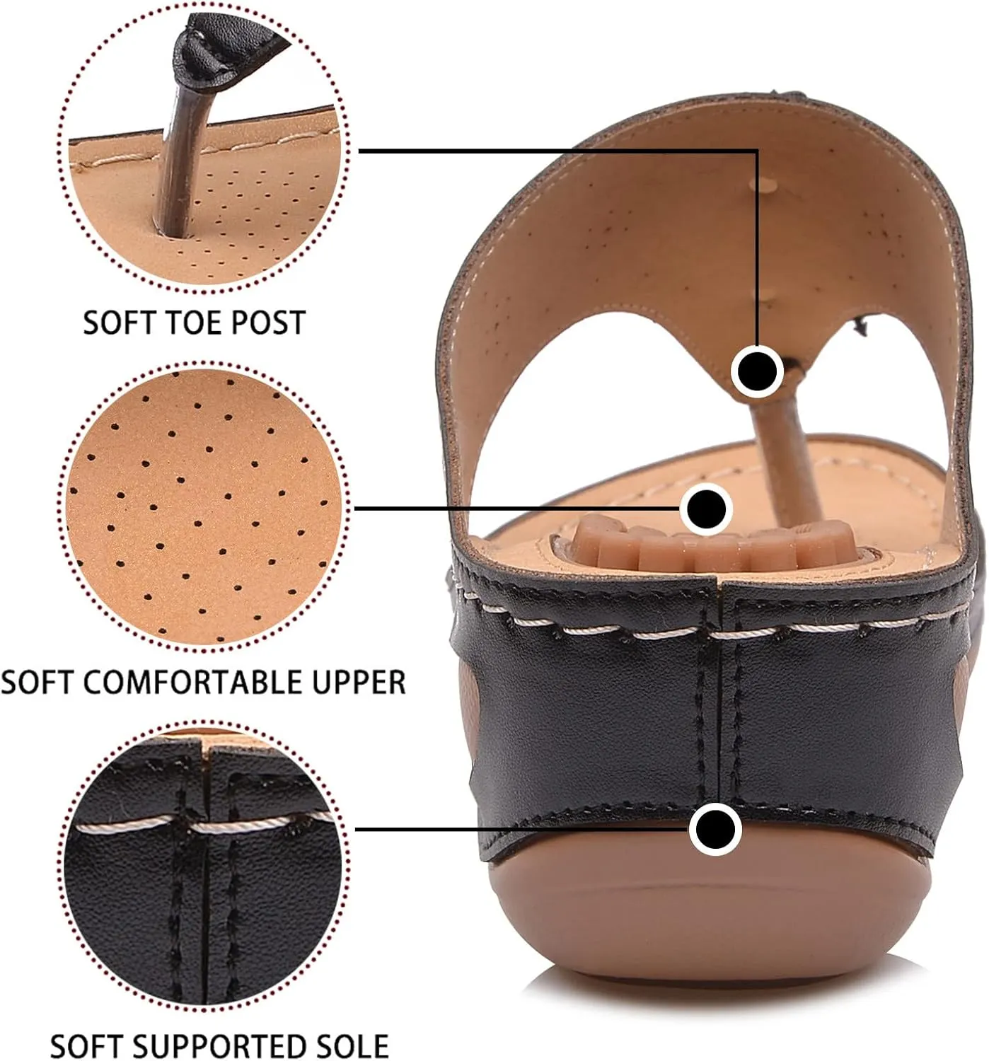 Orthotic Sandals for Women Orthotic Womens Shoes Dressy Casual Sandals Summer Shoes for Women 2025 Orthotic Womens Sandals with Arch Support Wide Orthopedic Flip Flops Women Plantar Fasciitis
