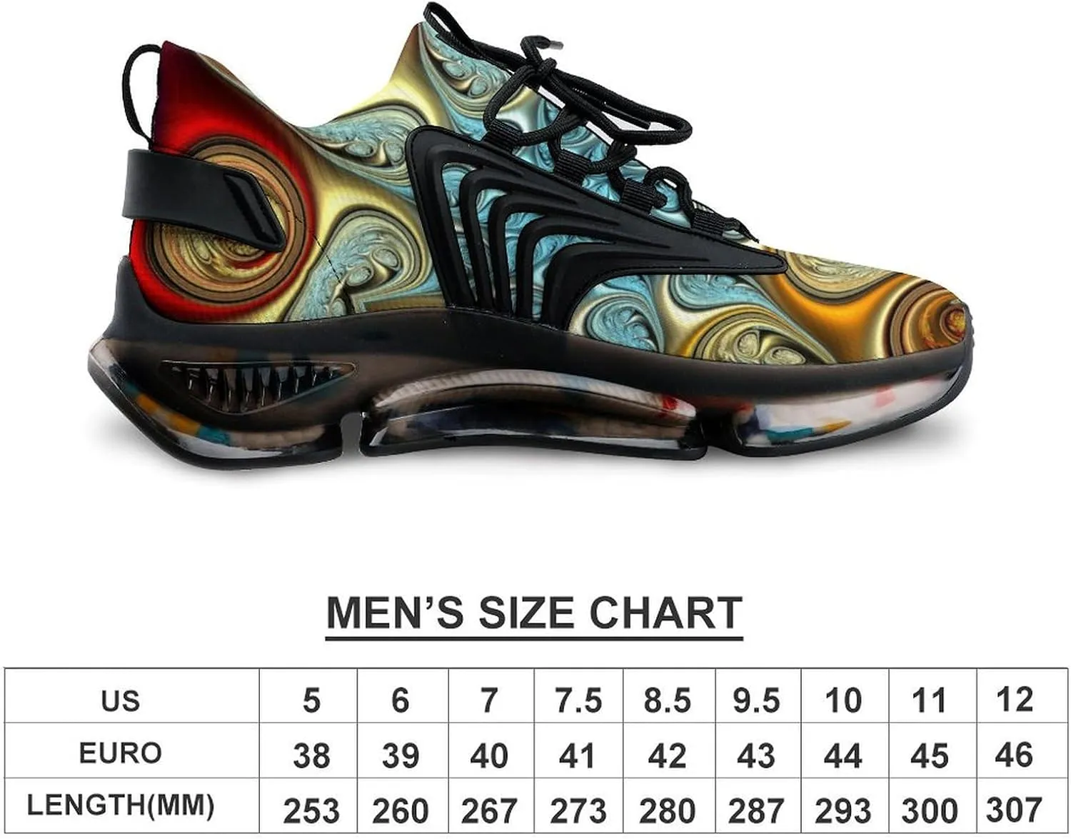 Paisley Tie Dye Print Mens Running Shoes Lightweight Walking Tennis Shoes Soft Soled Elastic Cushion Basketball Shoes
