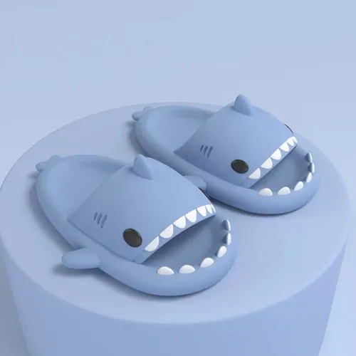 Pallene 2024 New Kids Shark Slippers Fashion Children Cartoon Slippers
