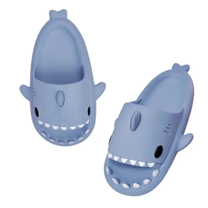 Pallene 2024 New Kids Shark Slippers Fashion Children Cartoon Slippers