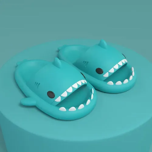 Pallene 2024 New Kids Shark Slippers Fashion Children Cartoon Slippers