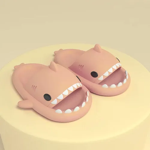 Pallene 2024 New Kids Shark Slippers Fashion Children Cartoon Slippers