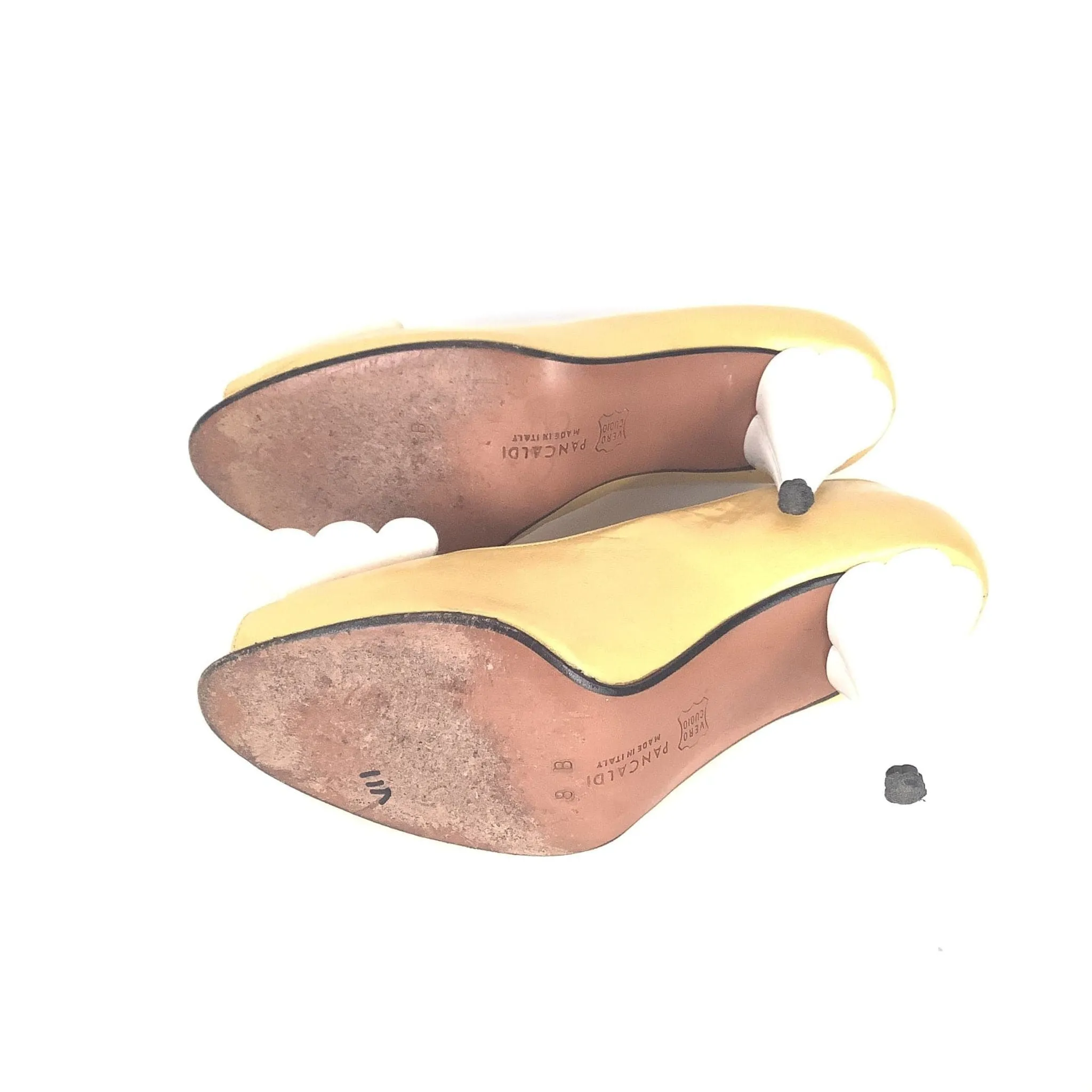 Pancaldi Yellow Heels