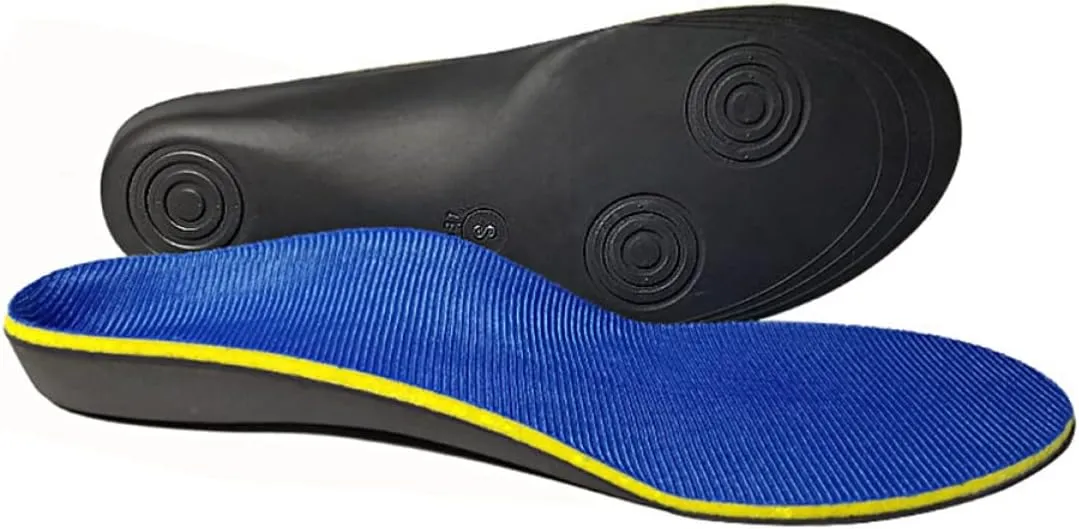 PartyKindom 1Pair Unisex Flatfoot Correction Insoles Arch Support Pads for Comfortable Walking Cuttable Design for Men Women for Sneakers and Casual Shoes