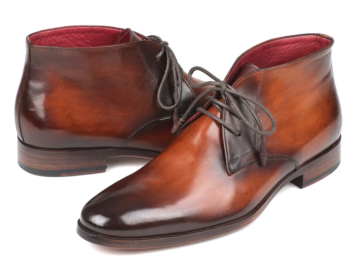 Paul Parkman Chukka Boots Camel & Brown