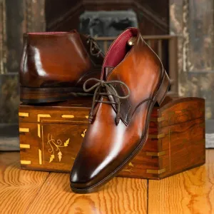 Paul Parkman Chukka Boots Camel & Brown
