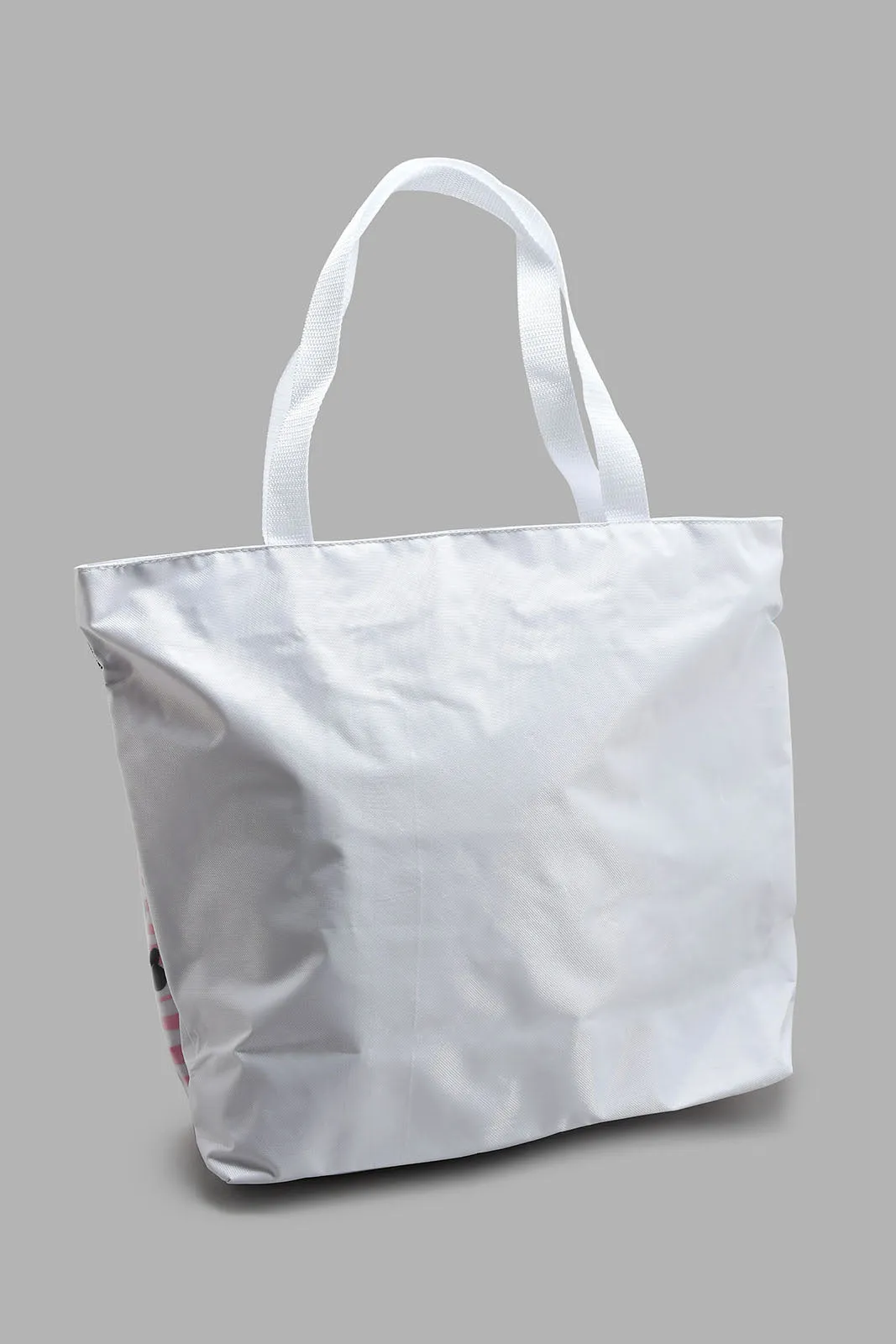 Pink Beach Bag With Flip Flop (2 Piece)