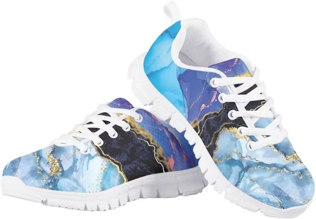 Pinupub Kids Lace-up Sneakers Novelty Print Running Walking Basketball Casual Tennis Sports Shoes