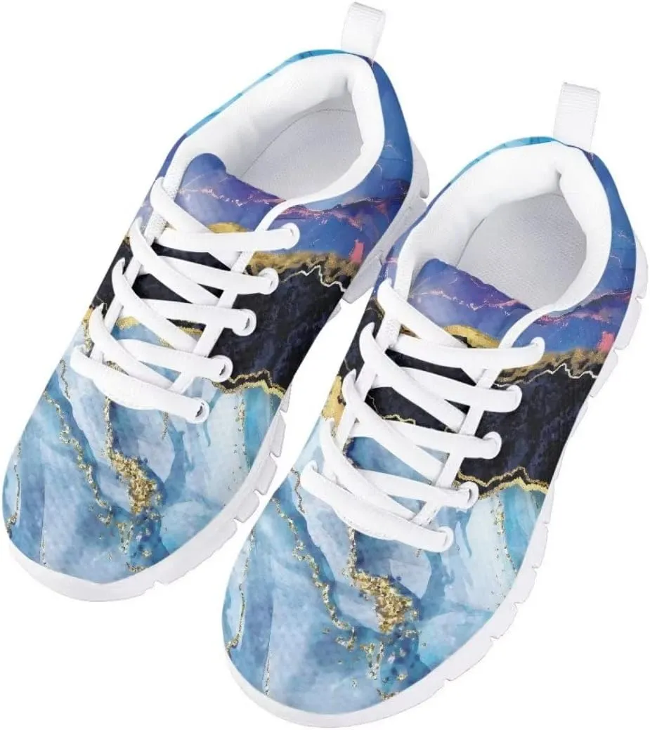 Pinupub Kids Lace-up Sneakers Novelty Print Running Walking Basketball Casual Tennis Sports Shoes