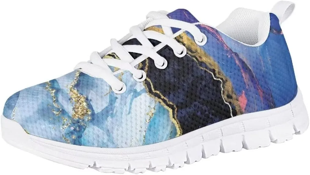 Pinupub Kids Lace-up Sneakers Novelty Print Running Walking Basketball Casual Tennis Sports Shoes