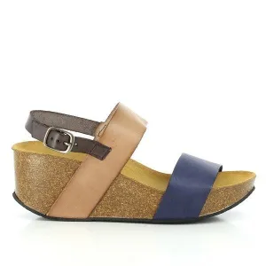 Plakton 275028 Blue & Tan Wedges