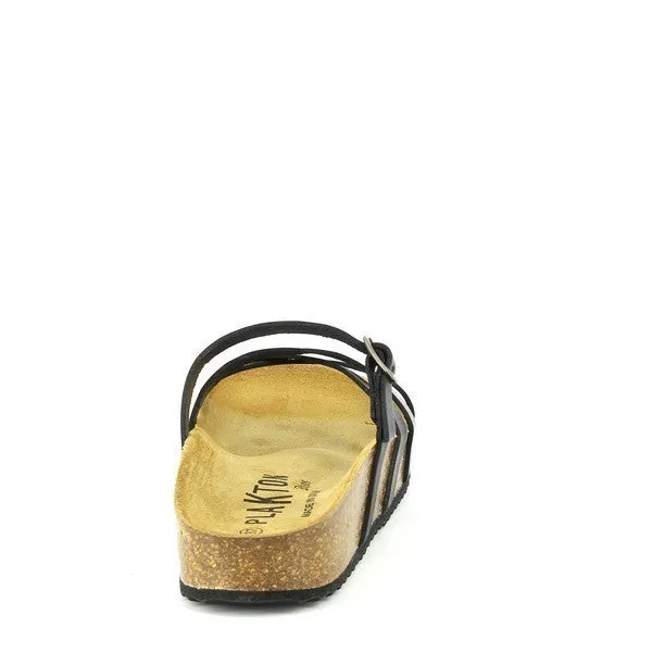 Plakton 341025 Black Multi-Strap Sandals