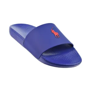 Polo Ralph Lauren Signature Pony Men's Slides Royal/Red