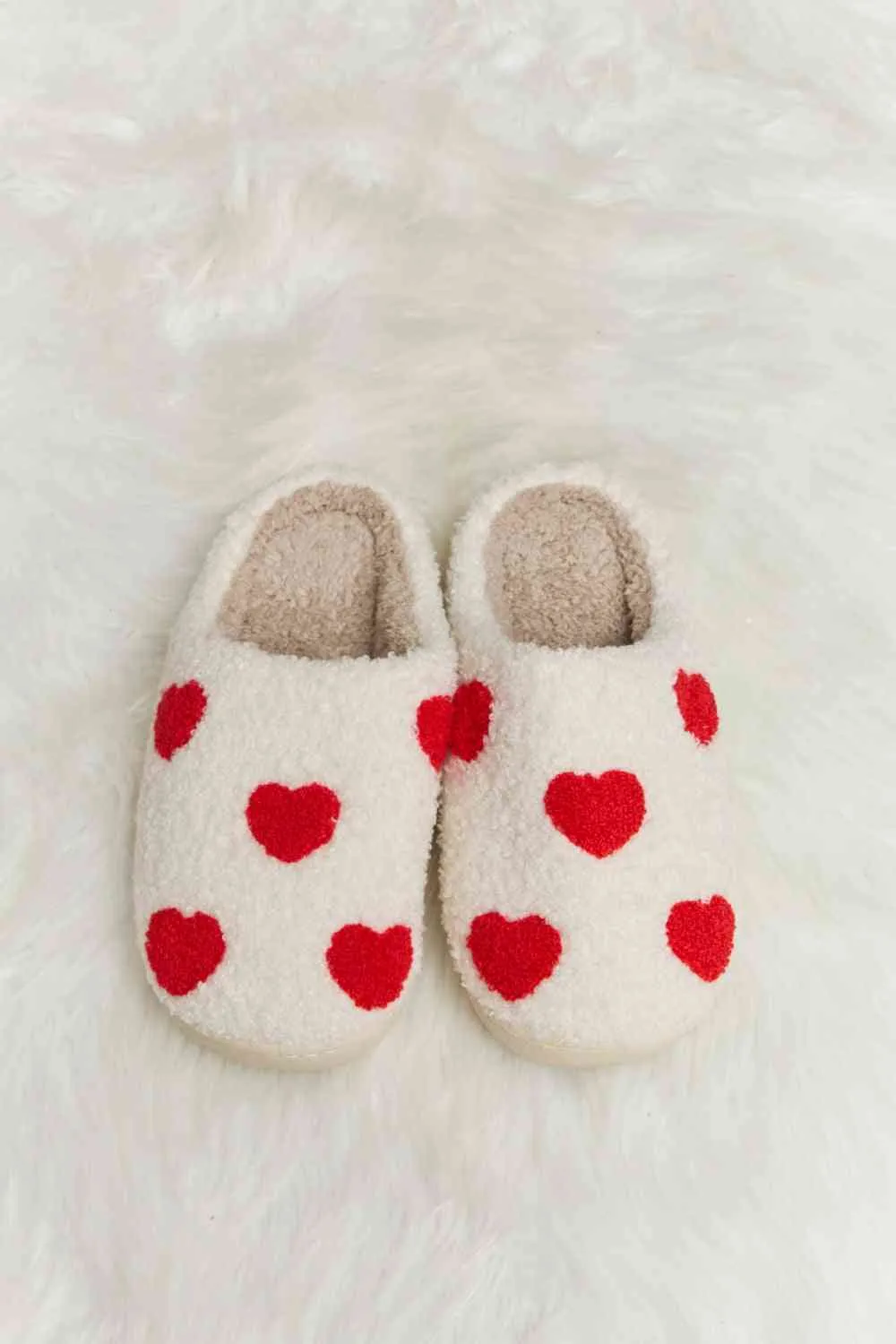 Print Plush Slide Slippers