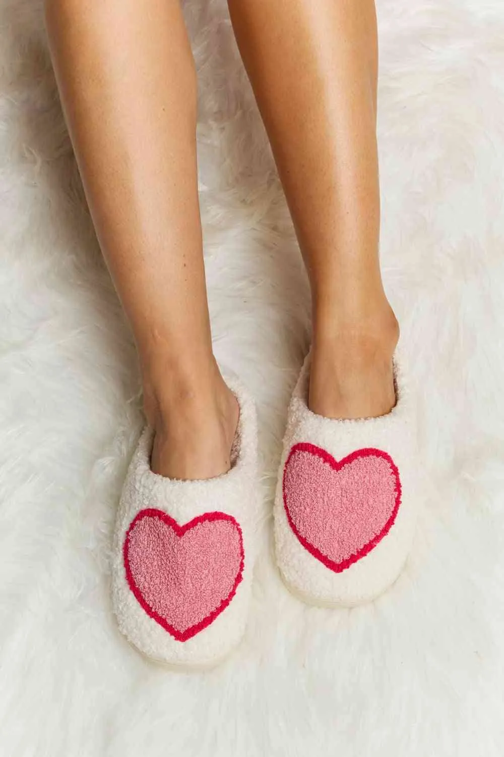 Print Plush Slide Slippers