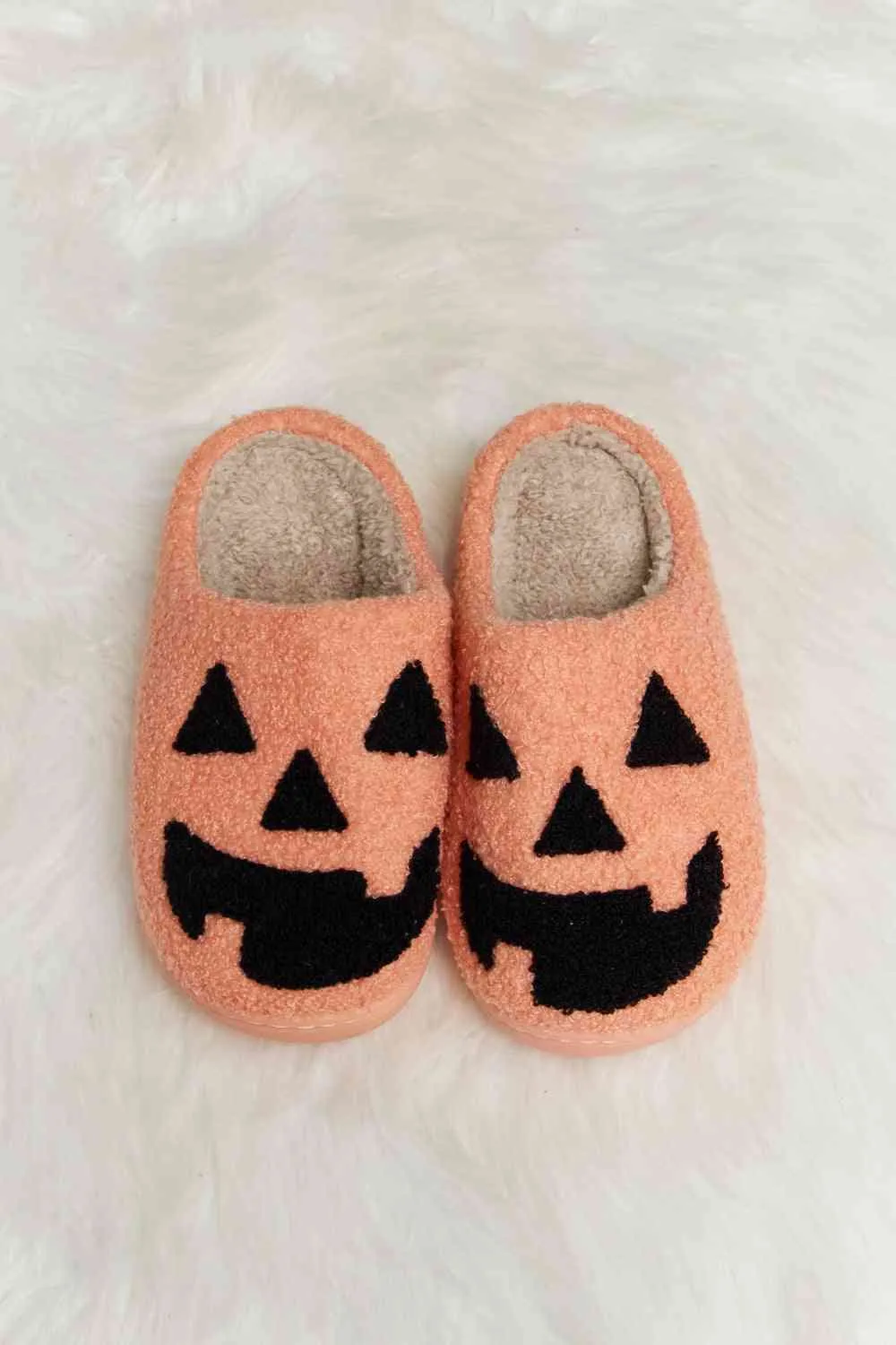 Print Plush Slide Slippers