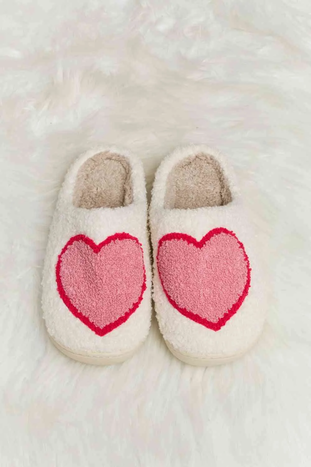 Print Plush Slide Slippers