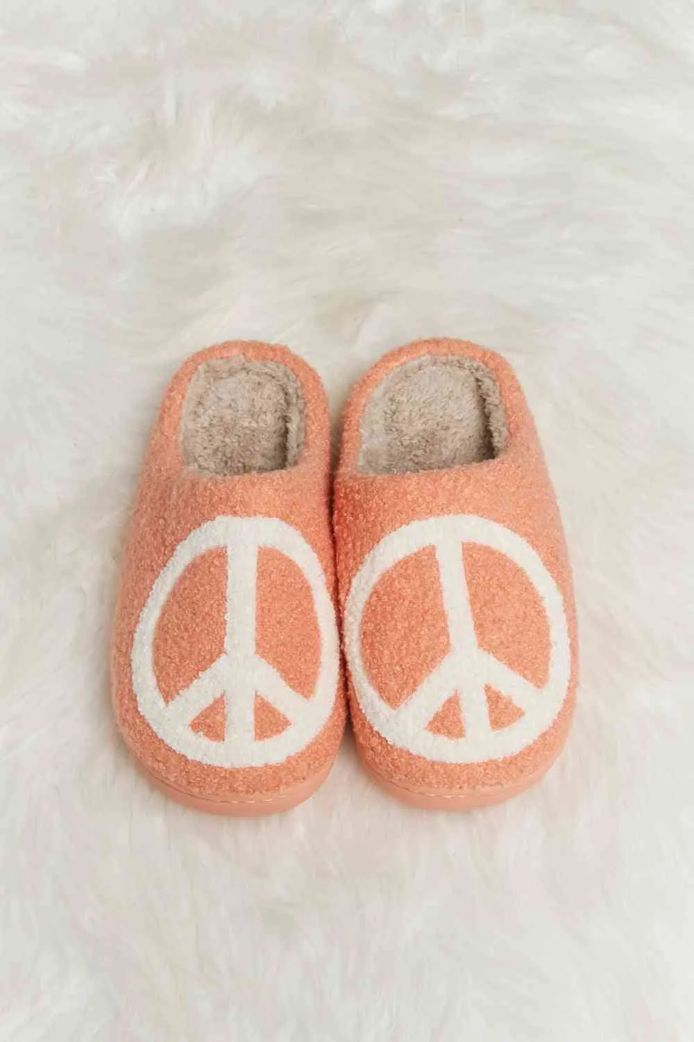 Print Plush Slide Slippers