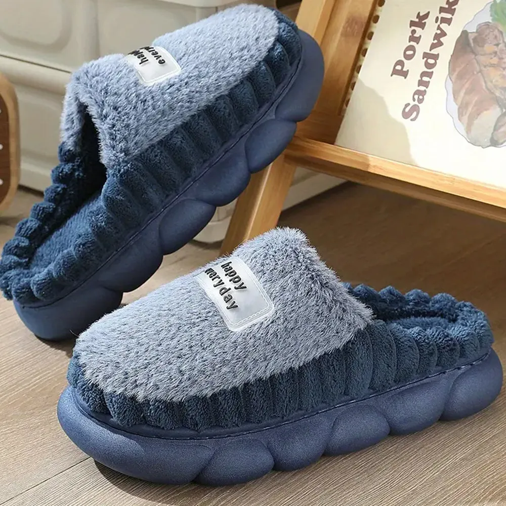 🔥"Happy Everyday"🔥Cozy Soft Fleece Winter Slippers