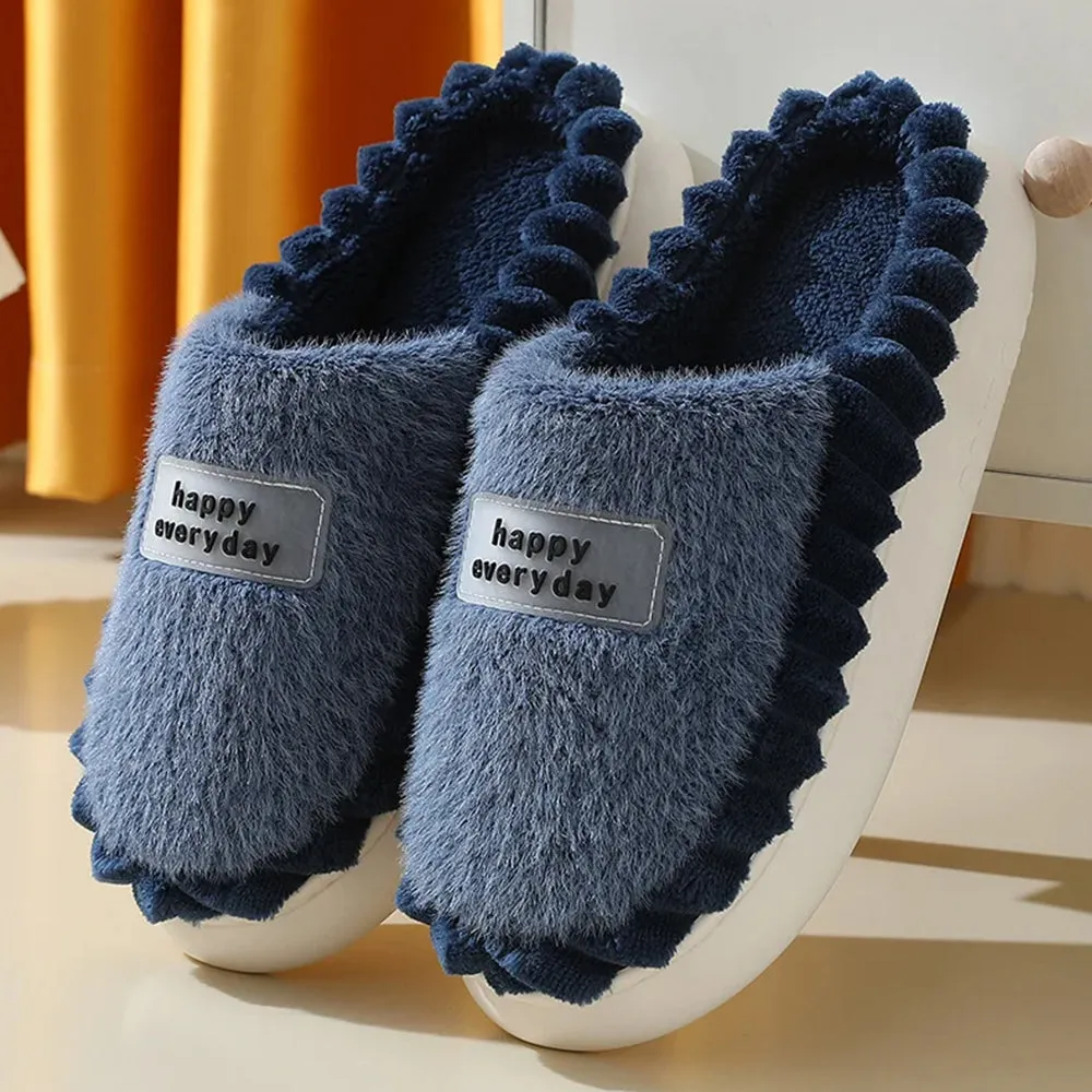 🔥"Happy Everyday"🔥Cozy Soft Fleece Winter Slippers
