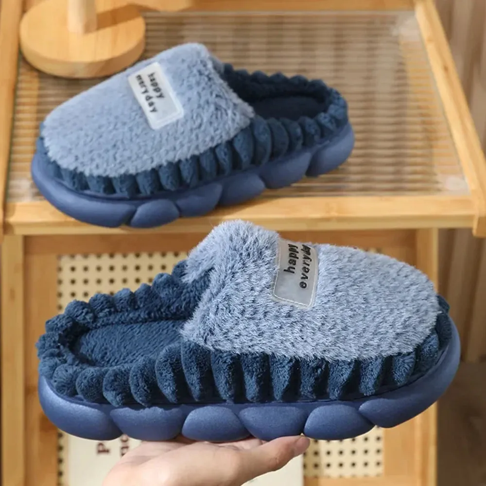 🔥"Happy Everyday"🔥Cozy Soft Fleece Winter Slippers
