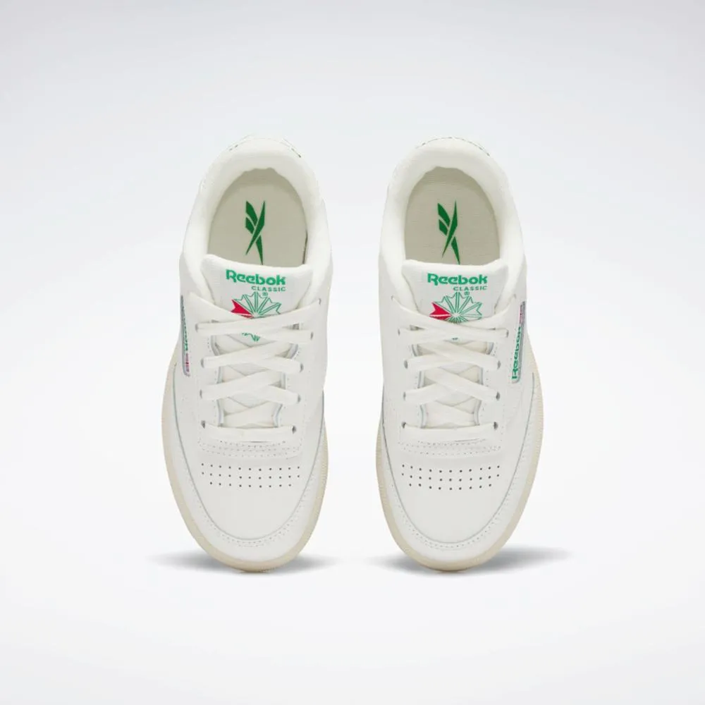 Reebok Footwear Kids Club C Shoes - Preschool CHALK/CHALK/GLEN GREEN